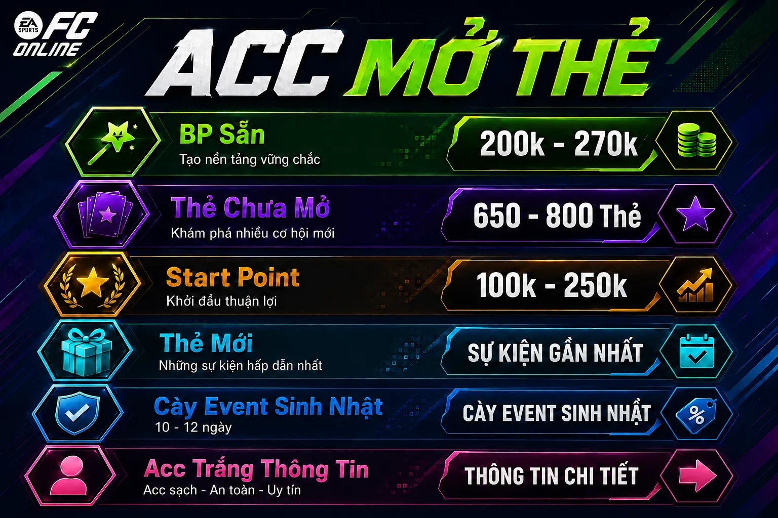 MỞ THẺ 89K UPDATE 21/06